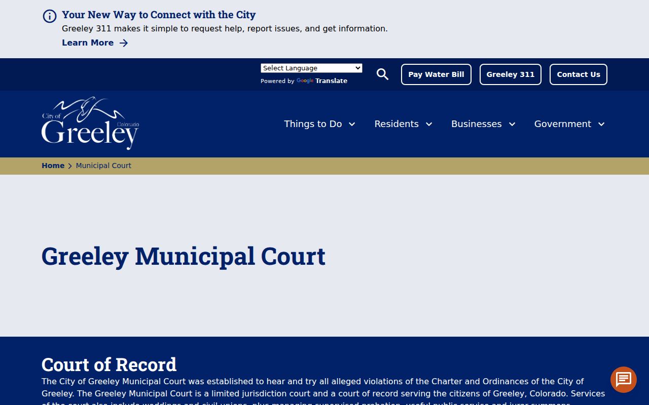 Weld County arrest warrant search Greeley court contact