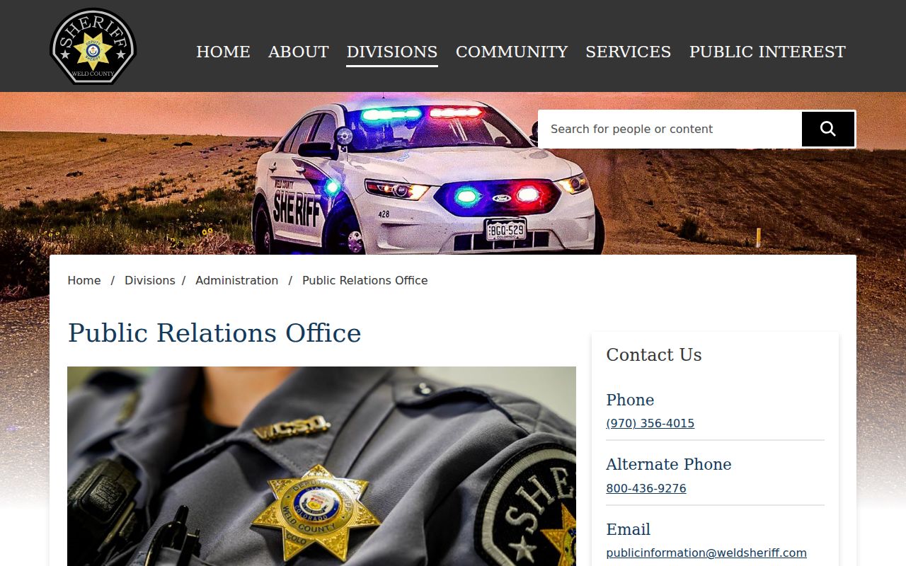 Weld County warrant records sheriff search and surrender links